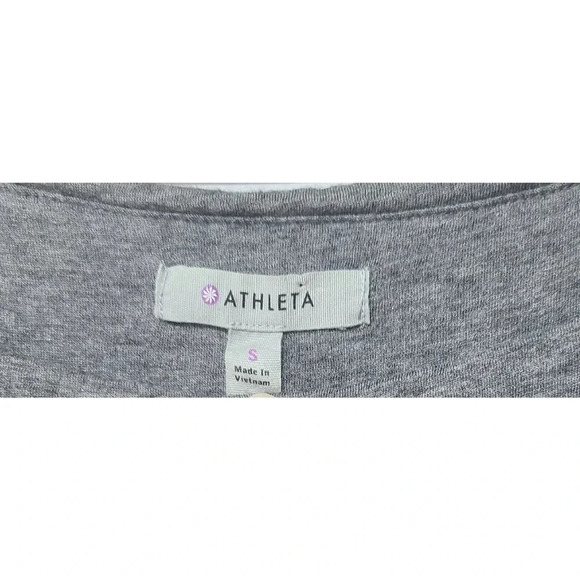 Athleta Westwood Dress Women's Size Small Sleeveless Heathered Gray Stretch - Picture 4 of 5